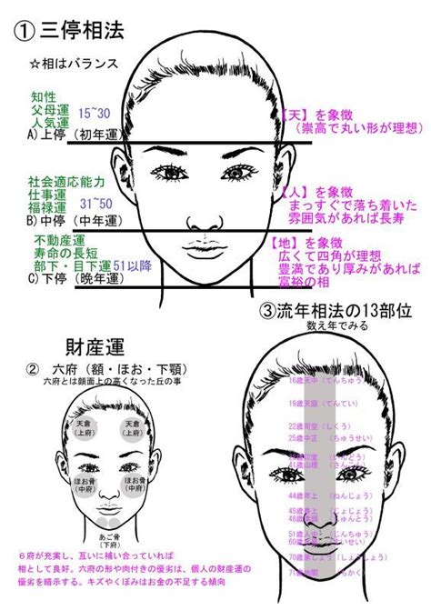 面相診断|人相学！人相占いの良い顔・吉相の特徴34個！目・鼻。